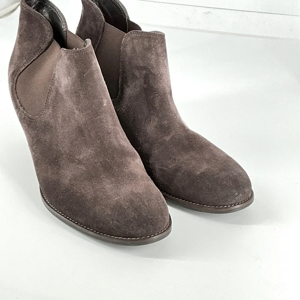Paul Green Size 6.5 US 9 Munchen Brown Suede Chelsea Ankle Boots